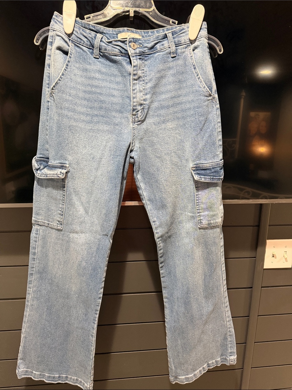KanCan Light Blue Relaxed Cargo Jeans